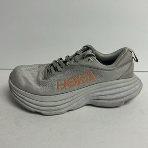 Hoka One One Womens Bondi 8 Running Shoe Gray Size 7 M